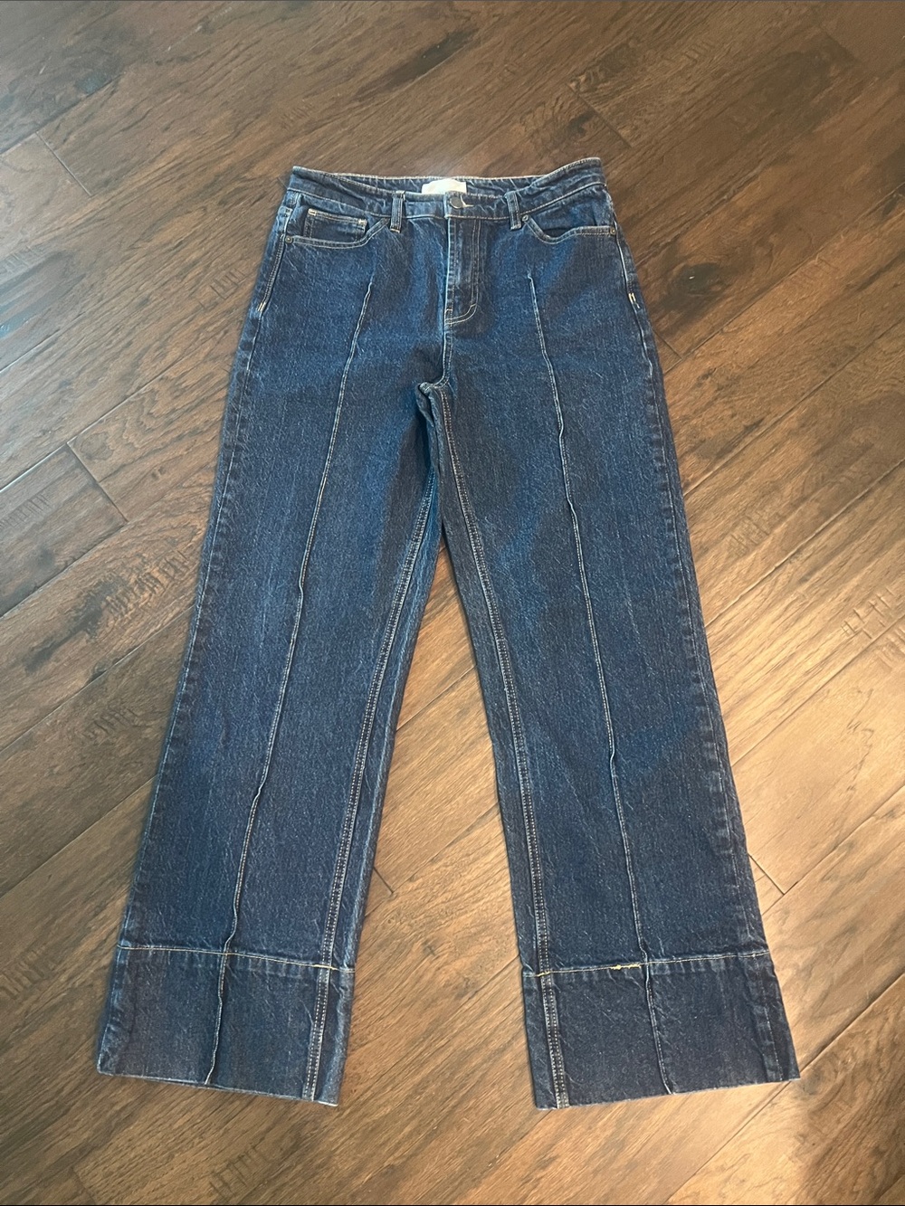 Habitual Premium Dark Blue Women's Wide-Leg Jeans 8/29 EUC